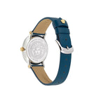 Versace Greca Flourish Ladies' Silver Blue Quartz Watch