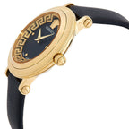Versace Greca Flourish Quartz Ladies' Black Gold Watch