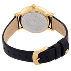 Versace Greca Flourish Ladies' Gold Black Quartz Watch