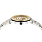 Versace Greca Logo Ladies' White Two-Tone Moonphase Quartz Watch