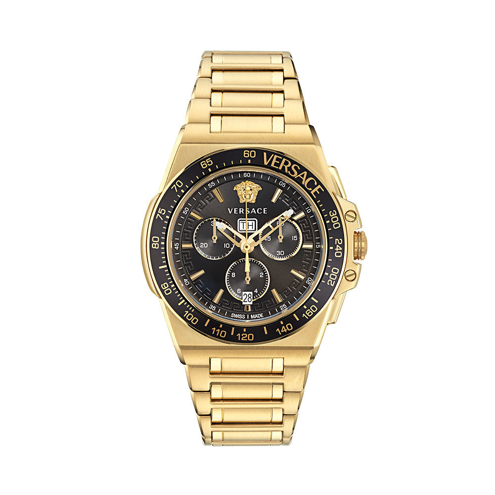 Versace Greca Extreme Men's Gold Watch