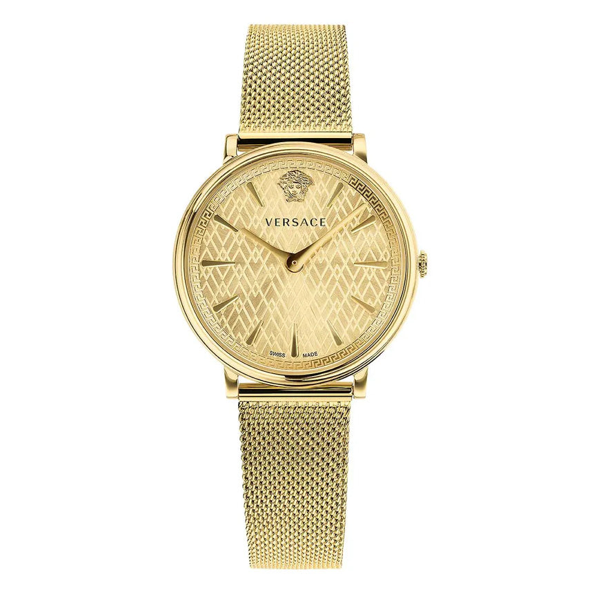 Versace Ladies Watch V-Circle 38mm Gold