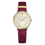 Versace Ladies Watch V-Circle 38mm Red Burgundy