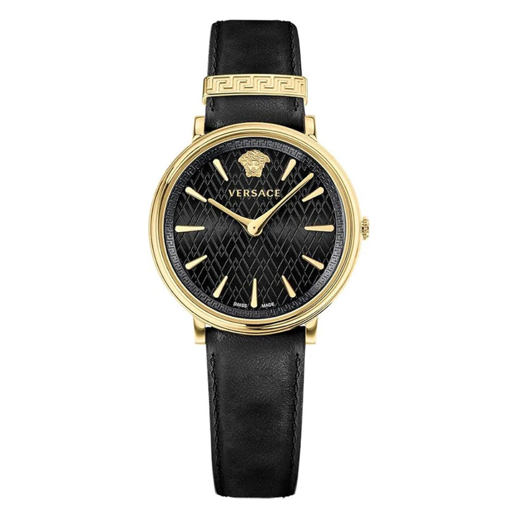 Versace Ladies Watch V-Circle 38mm Black