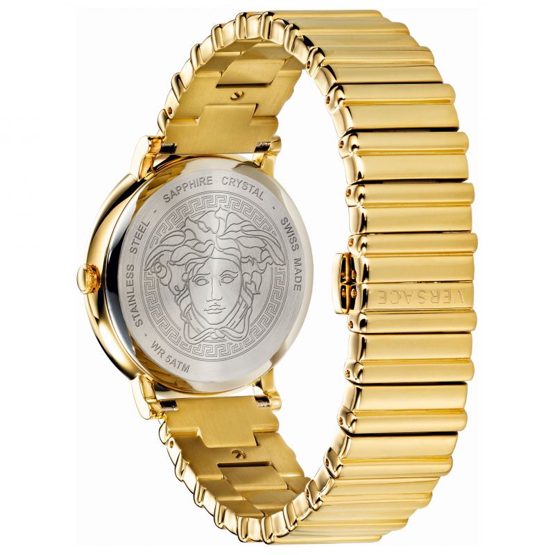 Versace Ladies Watch V-Circle 38mm Black Gold