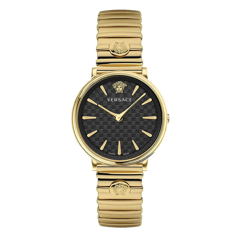Versace Ladies Watch V-Circle 38mm Black Gold