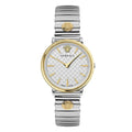 Versace Ladies Watch V-Circle 38mm Silver Gold