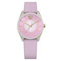 Versace V Circle Quartz Ladies' Pink Guilloché Watch
