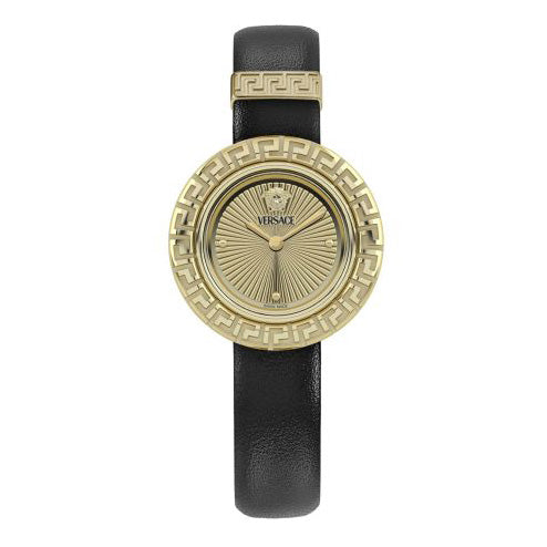 Versace La Greca Quartz Ladies' Gold Black Watch