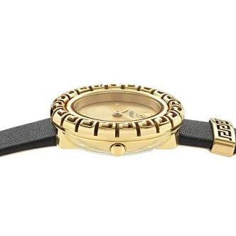 Versace La Greca Quartz Ladies' Gold Black Watch