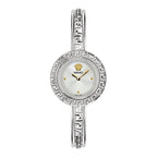 Versace La Greca Silver Diamond Ladies’ Bangle Watch