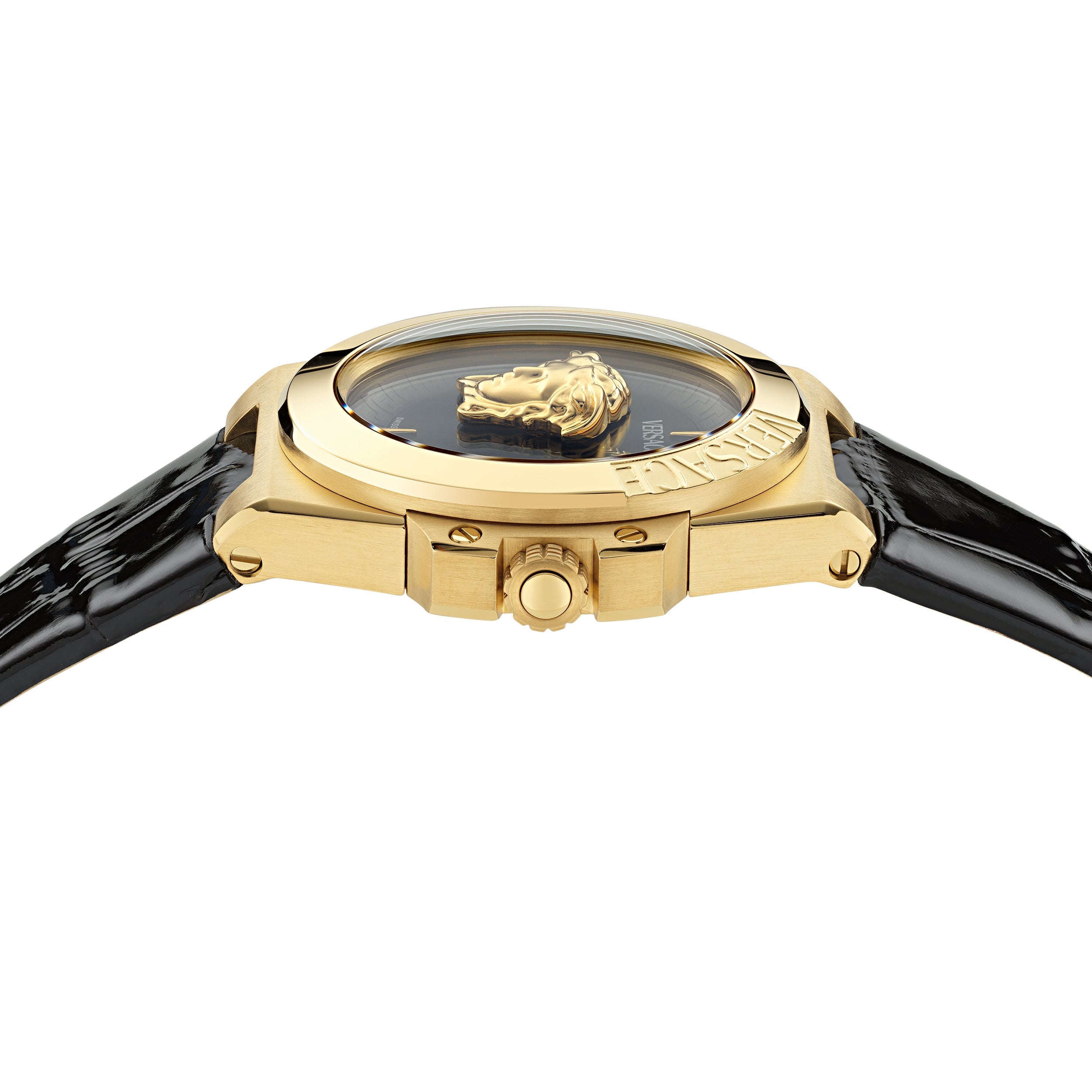 Versace Hera Quartz Ladies' Gold Black Watch