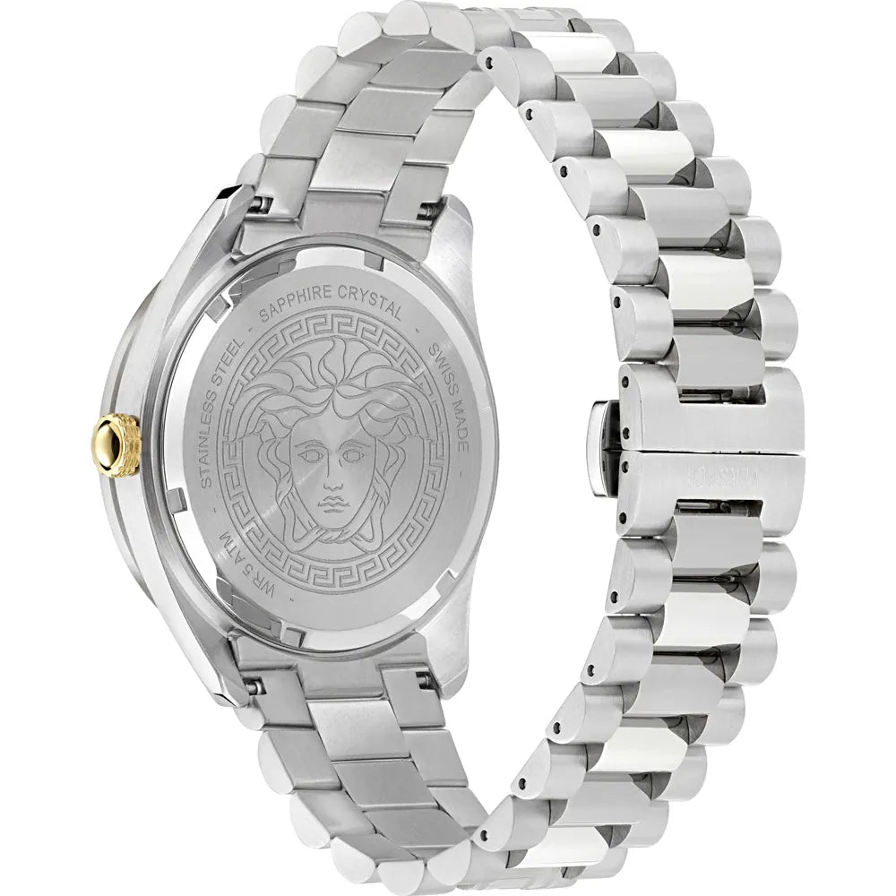 Versace V Dome Men’s Blue Silver Watch
