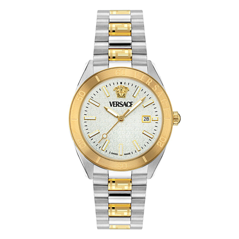 Versace Timeless V. Dome Men's Silver Watch