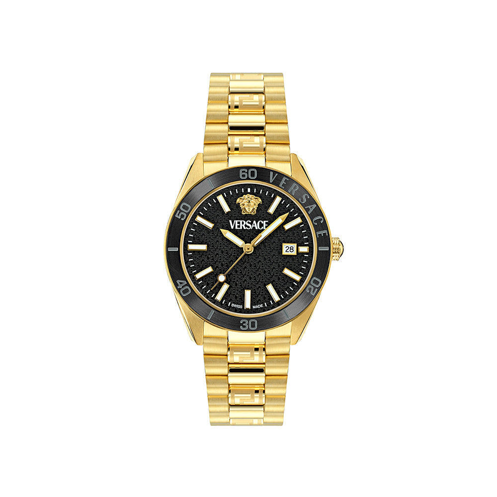 Versace Timeless V. Dome Men's Gold Watch