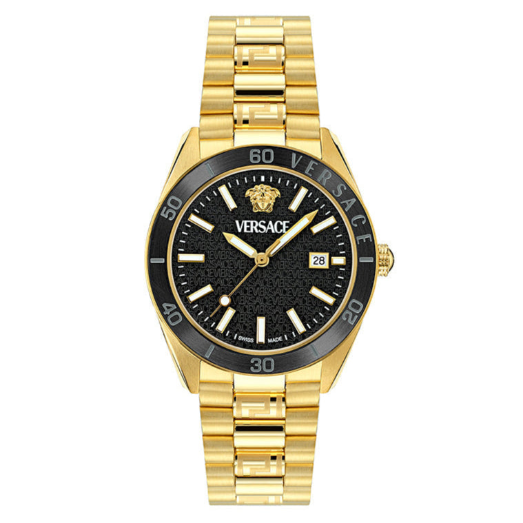 Versace Timeless V. Dome Men's Gold Watch