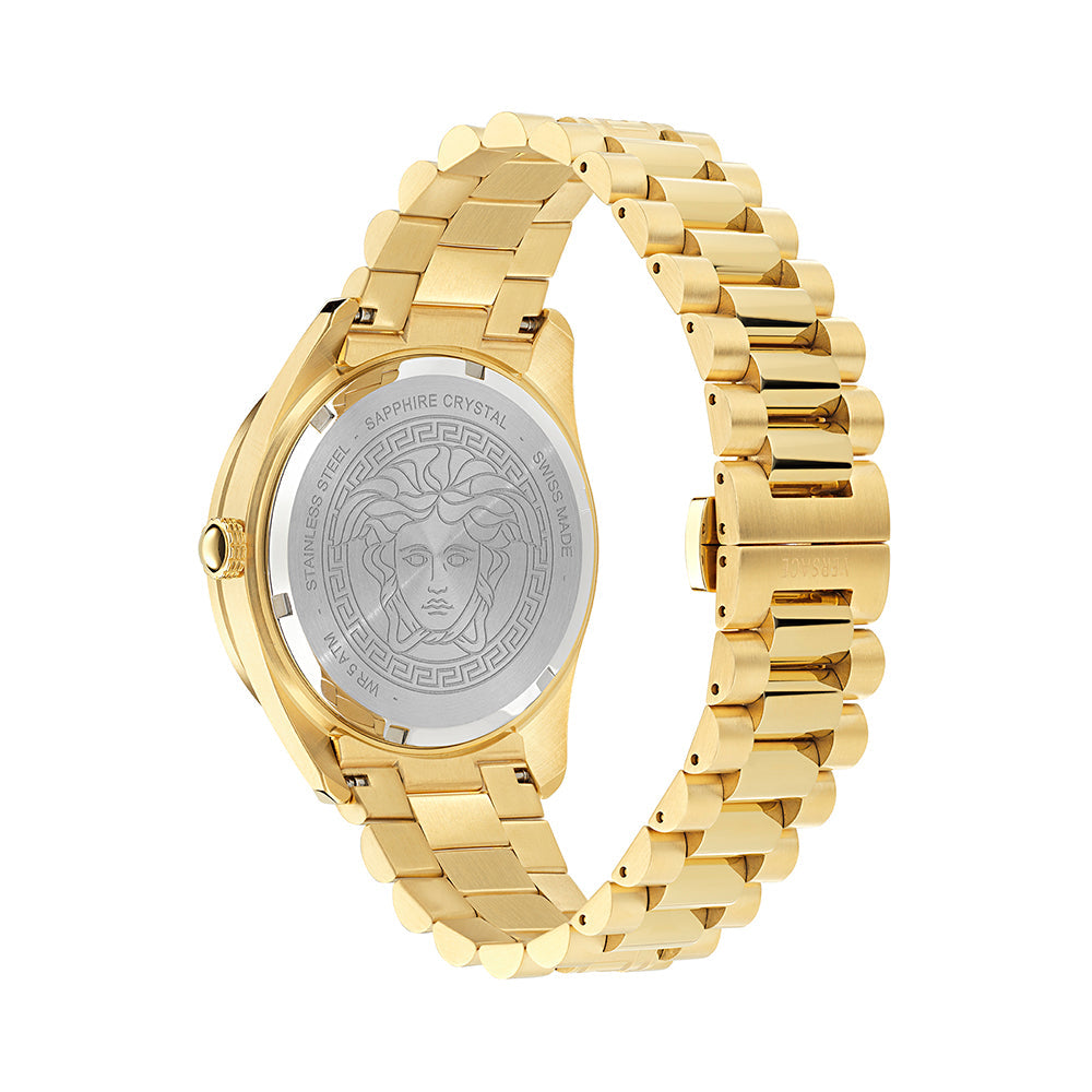 Versace Timeless V. Dome Men's Gold Watch