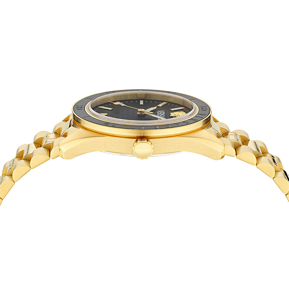 Versace Timeless V. Dome Men's Gold Watch