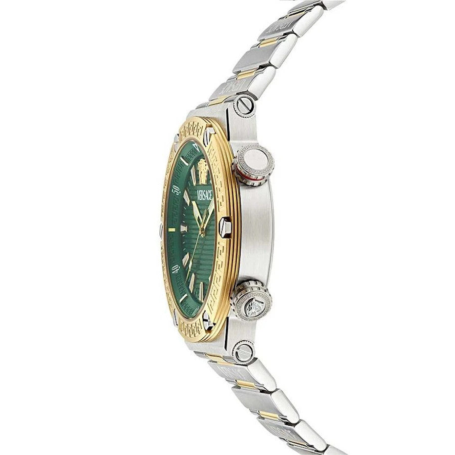Versace Greca Logo Diver Men’s Green Quartz Watch