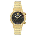 Versace Greca Logo Men’s Black Gold Watch