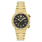 Versace Greca Logo Men’s Black Gold Watch