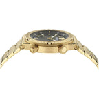 Versace Greca Logo Men’s Black Gold Watch