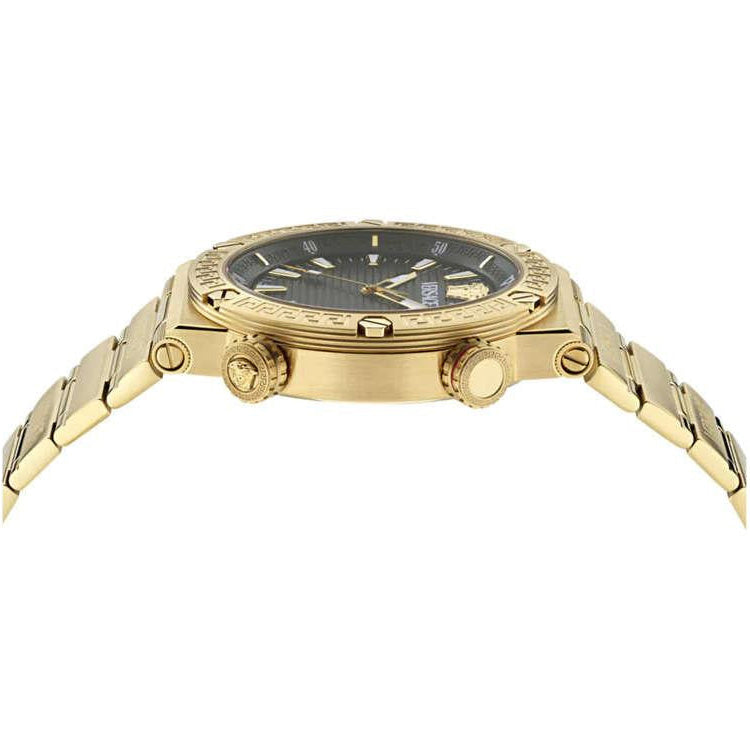 Versace Greca Logo Diver Gold Men’s Black Watch