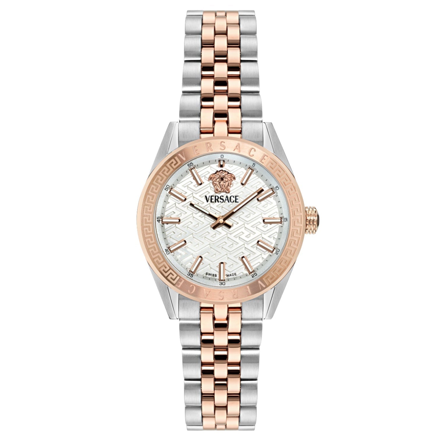 Versace V-Code Lady Rose Gold Silver Ladies' Watch