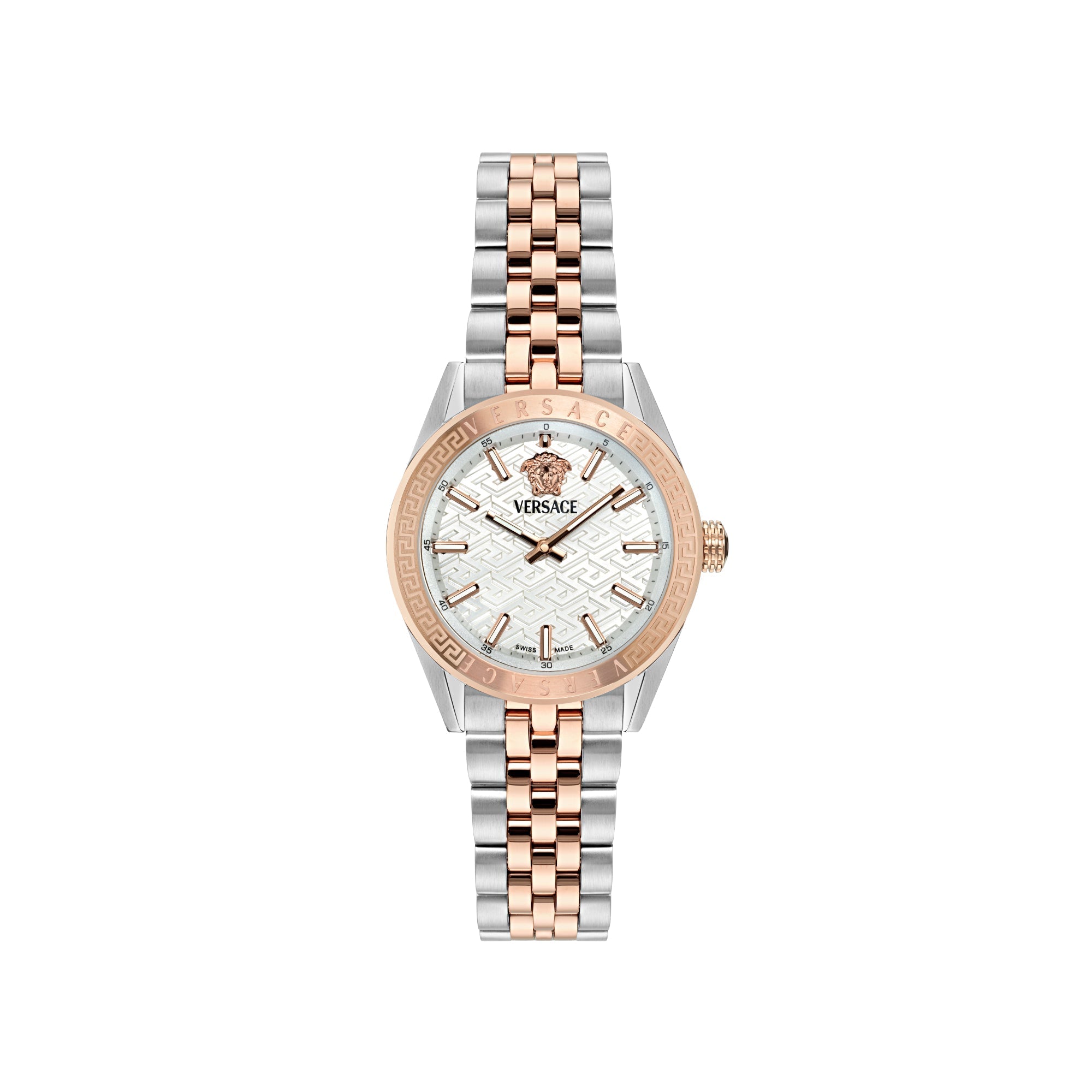 Versace V-Code Lady Rose Gold Silver Ladies' Watch