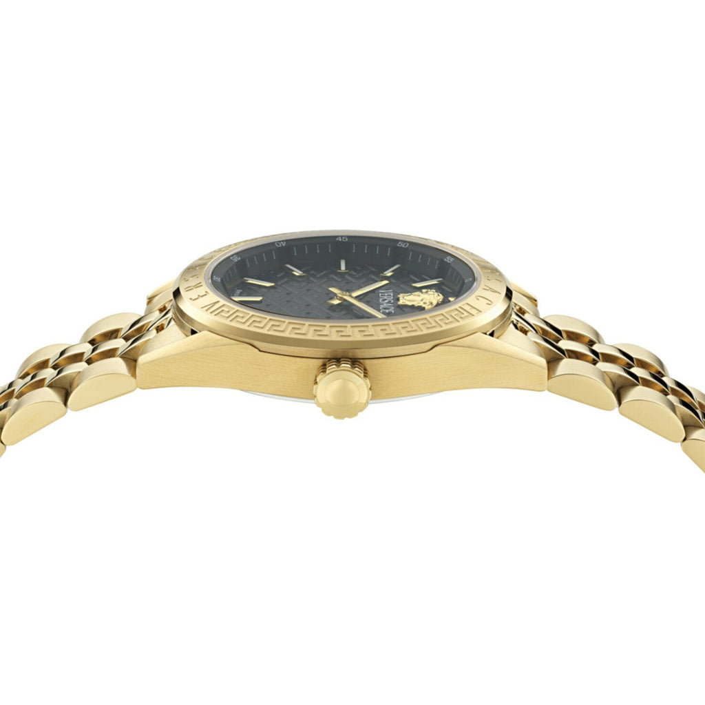 Versace V-Code Black Gold Ladies’ Quartz Watch