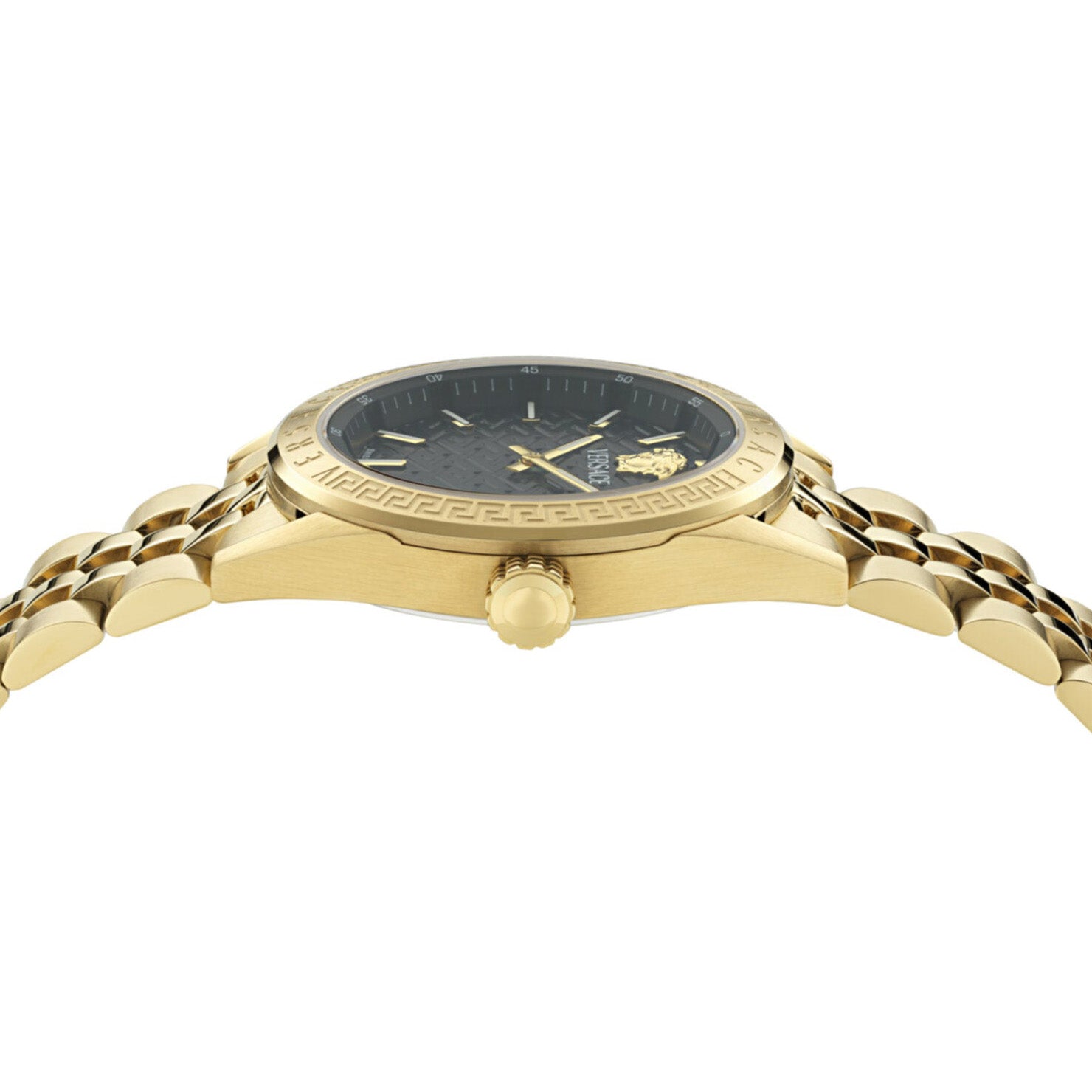 Versace V-Code Black Gold Ladies’ Quartz Watch