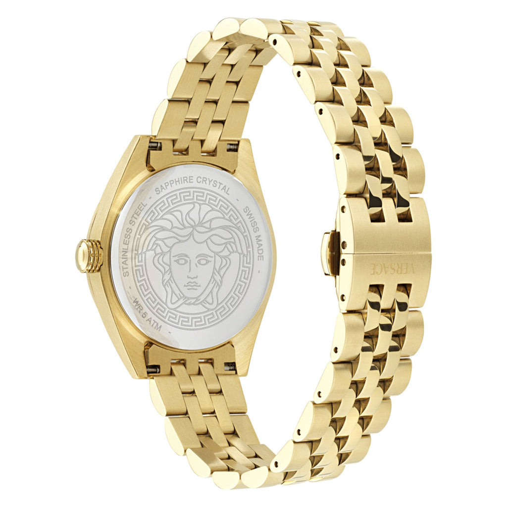 Versace V-Code Black Gold Ladies’ Quartz Watch