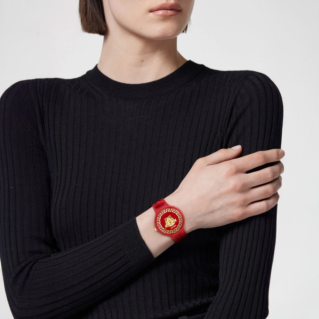 Versace Medusa Pop Red Gold Ladies’ Quartz Watch