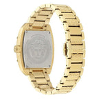 Versace Dominus Ladies’ Black Gold Tonneau Watch
