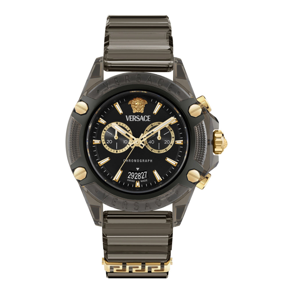 Versace Icon Active Chronograph 44mm Men's Black Sport Watch