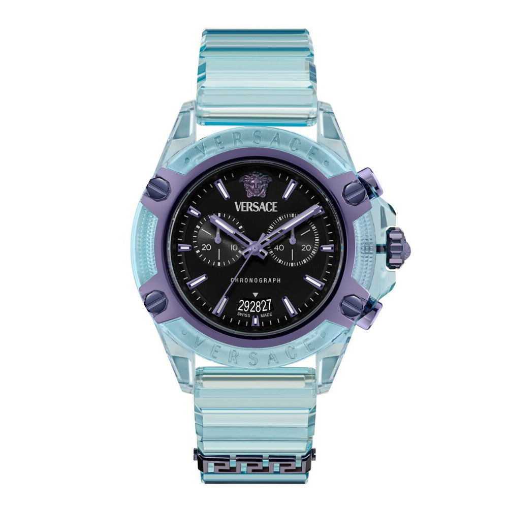 Versace Icon Active 44mm Men's Black Dial Chronograph Watch