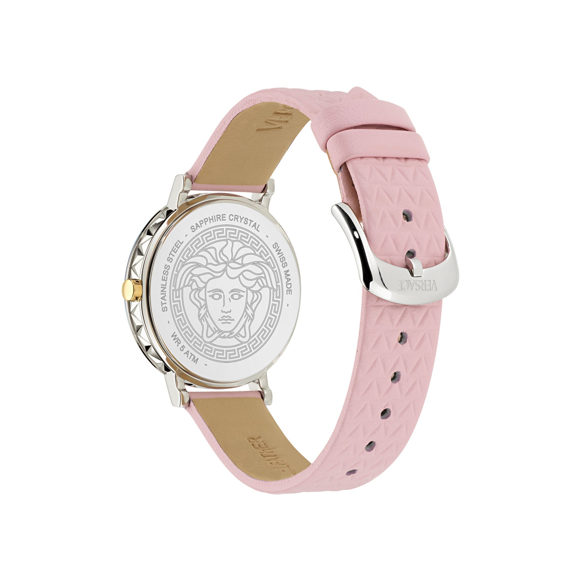 Versace Daedalus Ladies’ Silver Pink Watch