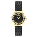 Versace Daedalus Ladies' Gold Black Leather Watch