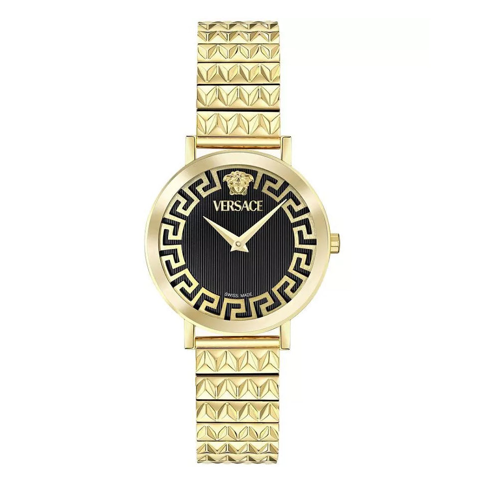 Versace Daedalus 35mm Classic Black Gold Ladies’ Watch