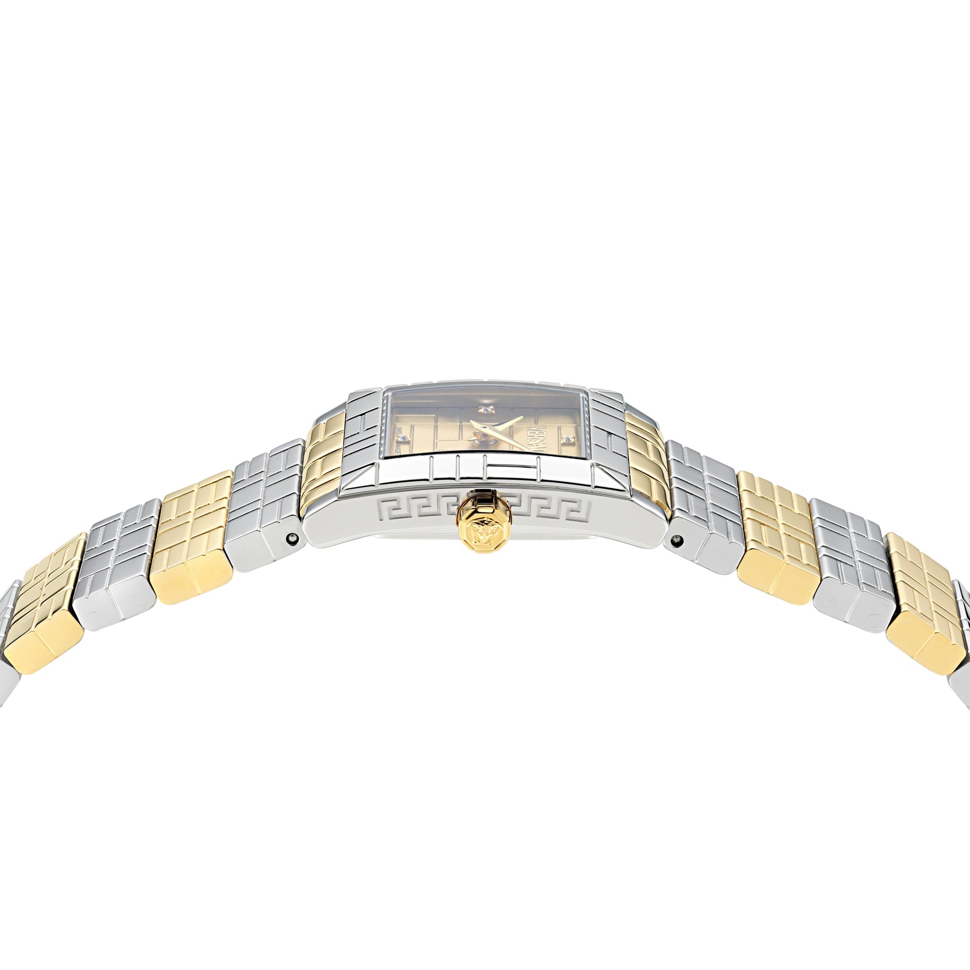 Versace Mosaic Ladies’ Gold Silver Diamond Watch