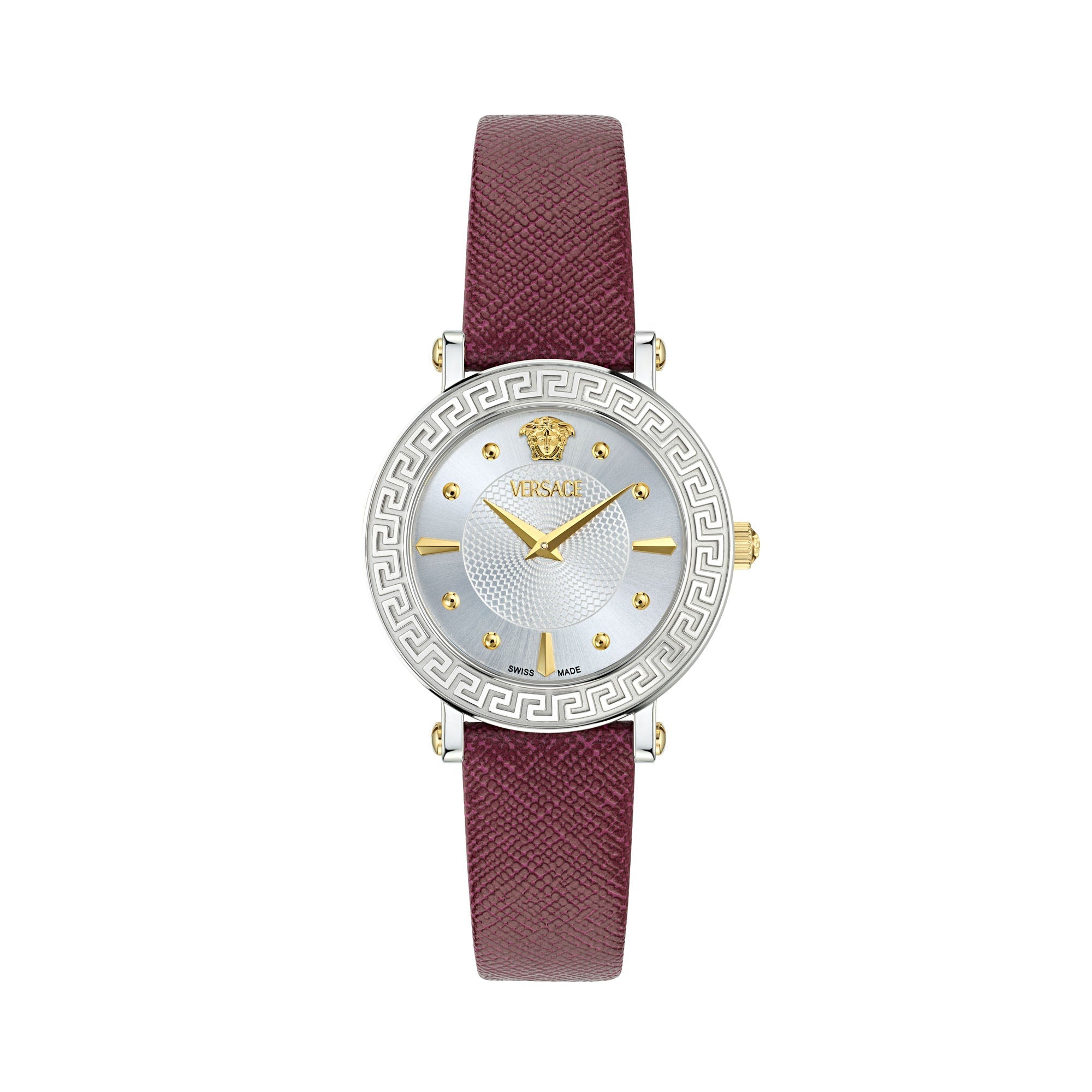 Versace Greca Sphere Ladies’ Red Silver Watch