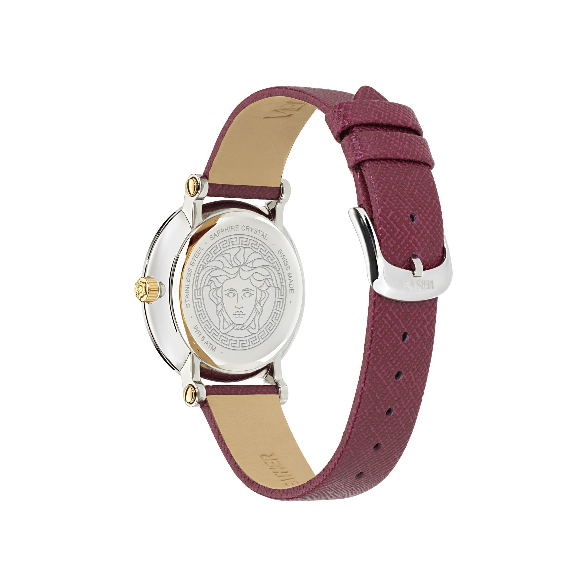 Versace Greca Sphere Ladies’ Red Silver Watch