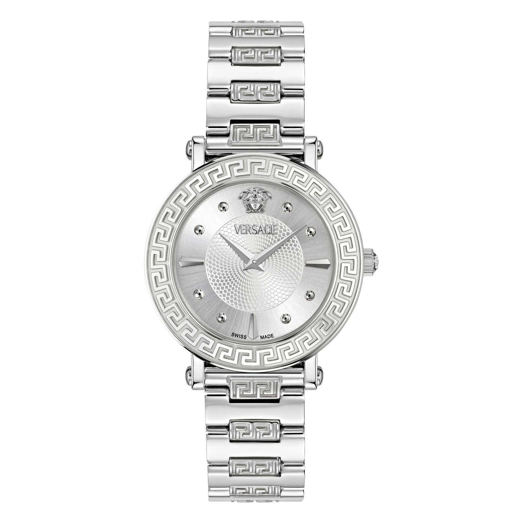 Versace Greca Sphere Ladies’ Silver Watch