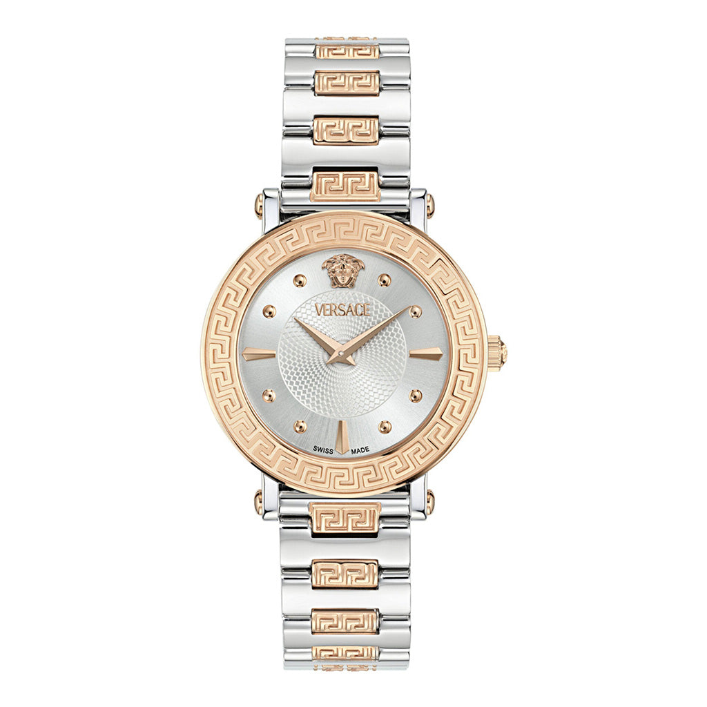 Versace Greca Sphere 30mm Two-Tone Bracelet Ladies Dress Watch