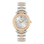 Versace Greca Sphere 30mm White Dial Two-Tone Ladies Watch