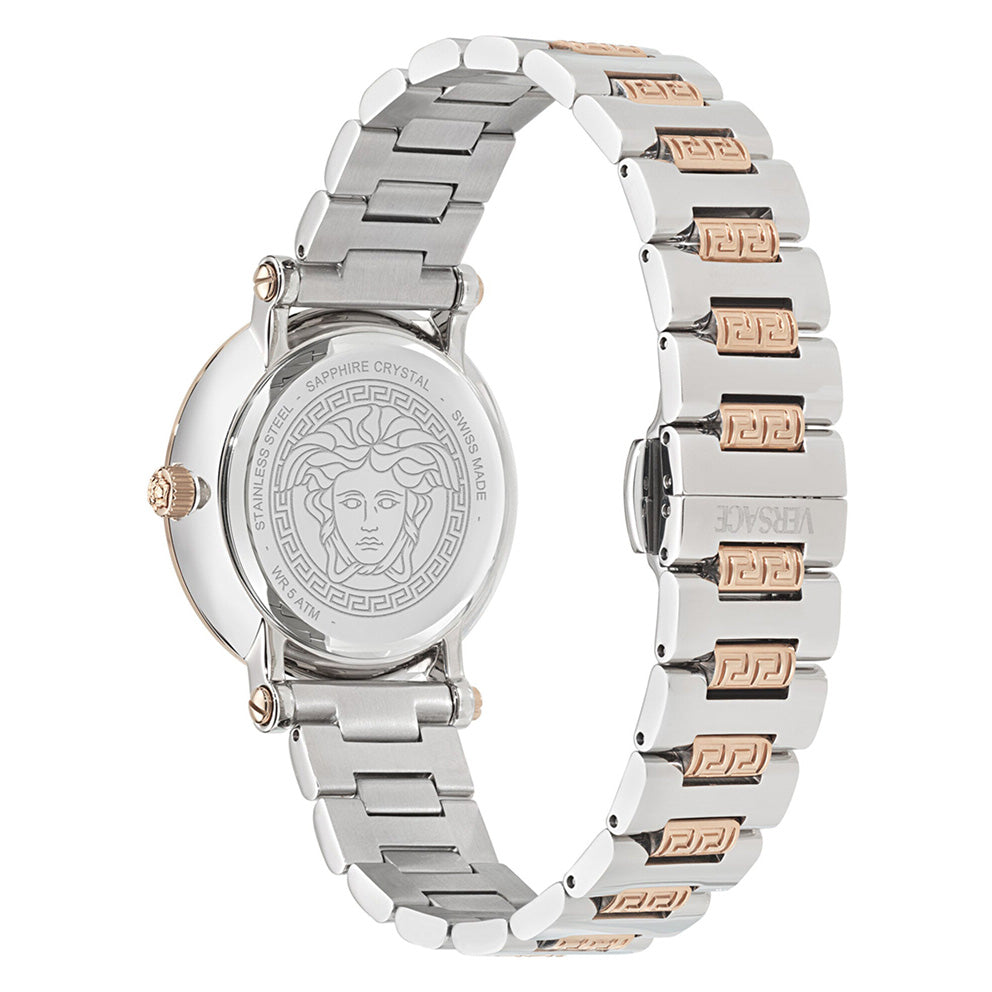 Versace Greca Sphere 30mm Two-Tone Bracelet Ladies Dress Watch