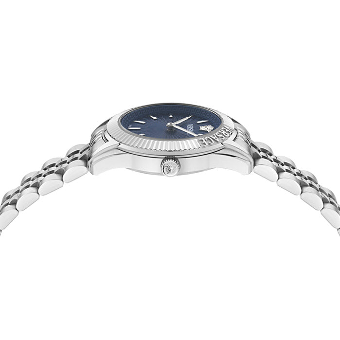 Versace Ladies' Watch 30mm Greca Time Blue Stainless Steel