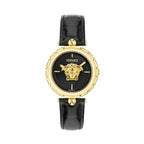 Versace Medusa Heritage Ladies’ Black Gold Quartz Watch