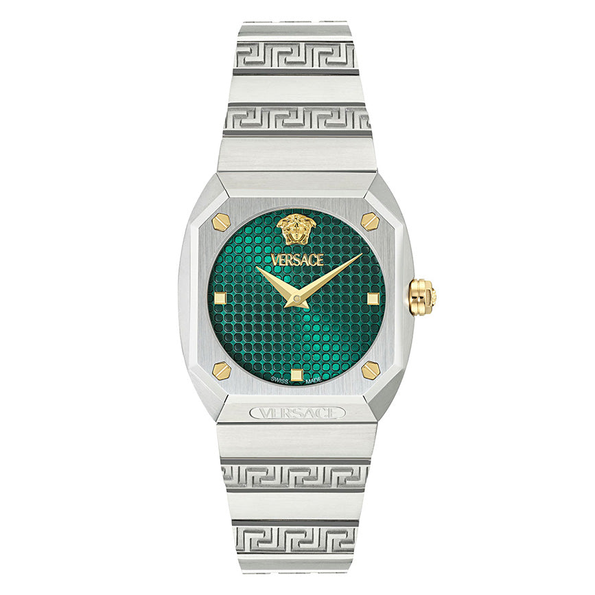 Versace Antares 35mm Classic Green Silver Ladies’ Watch