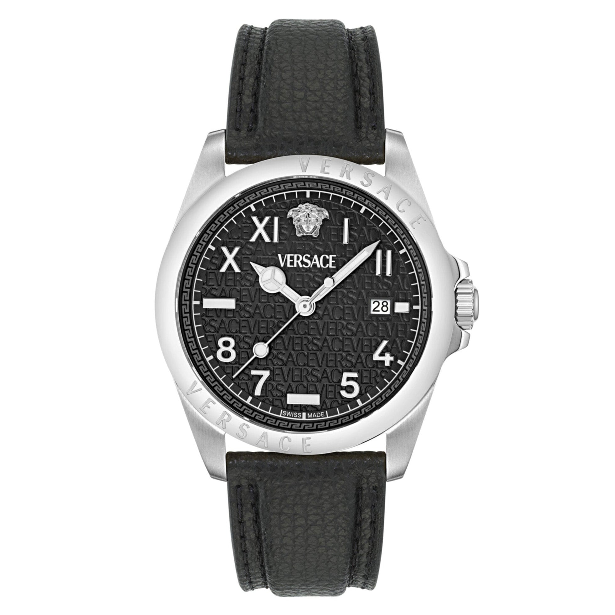 Versace Anteo Men’s Black Silver Watch